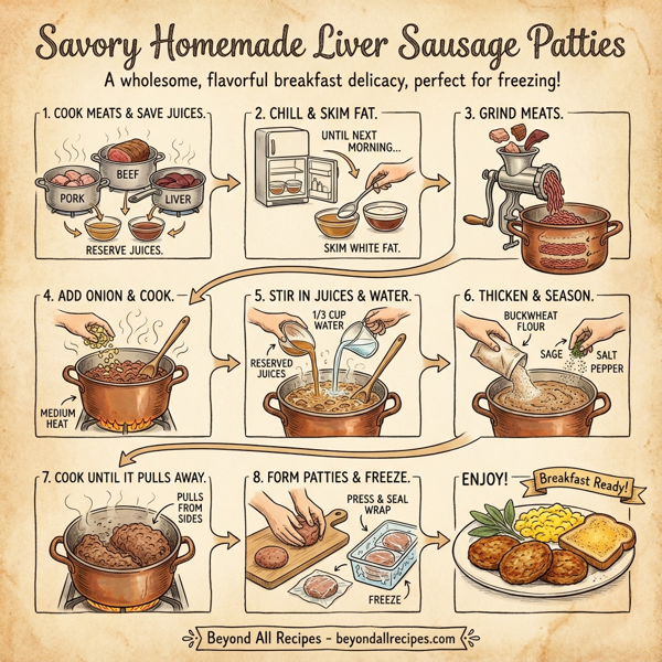 Savory Homemade Liver Sausage Patties instructions