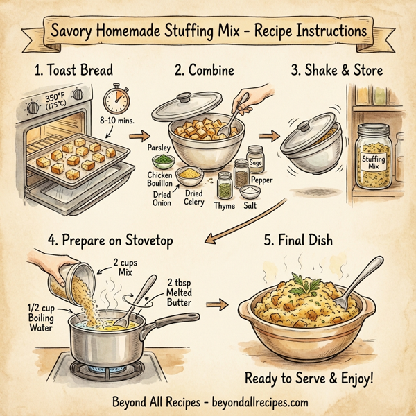 Savory Homemade Stuffing Mix instructions