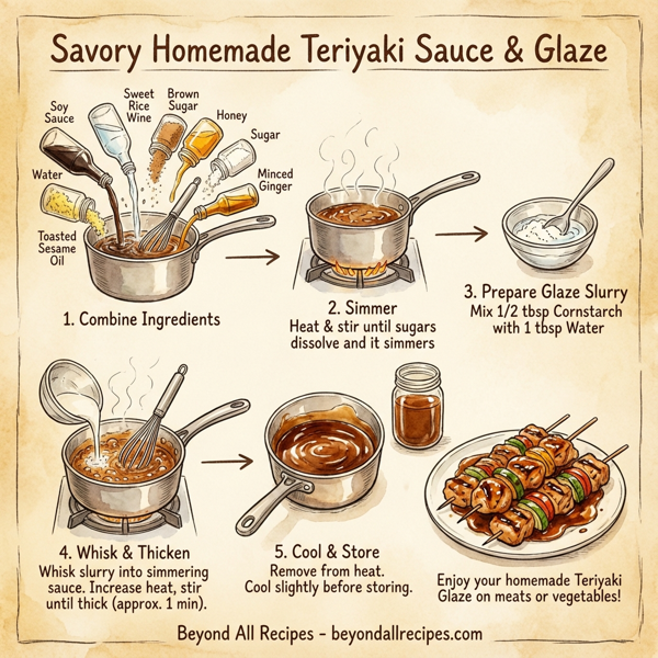 Savory Homemade Teriyaki Sauce & Glaze instructions