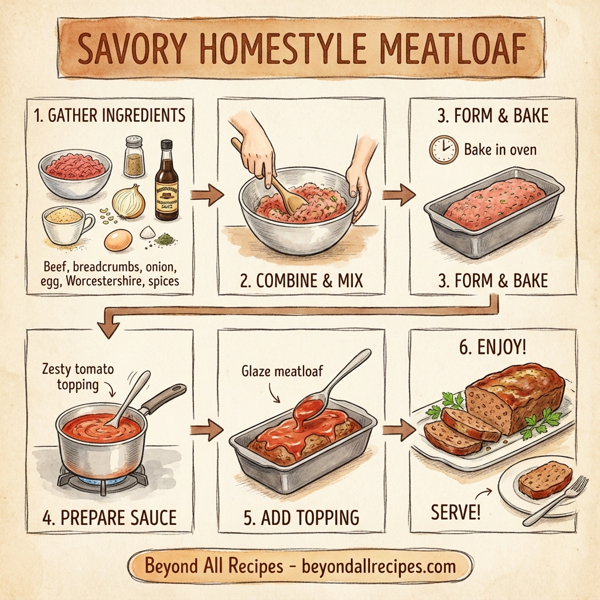 Savory Homestyle Meatloaf instructions