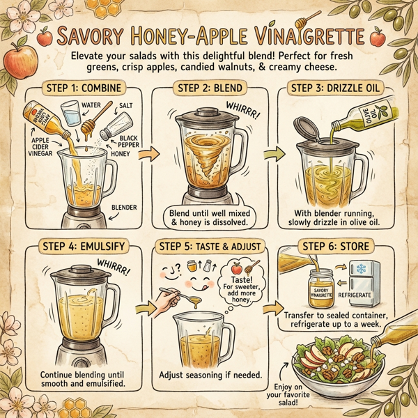 Savory Honey-Apple Vinaigrette instructions