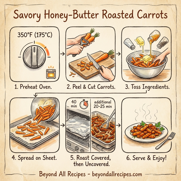 Savory Honey-Butter Roasted Carrots instructions