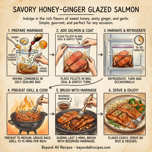 Savory Honey-Ginger Glazed Salmon instructions