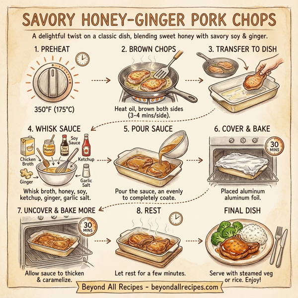 Savory Honey-Ginger Pork Chops instructions