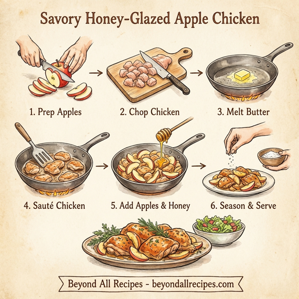 Savory Honey-Glazed Apple Chicken instructions