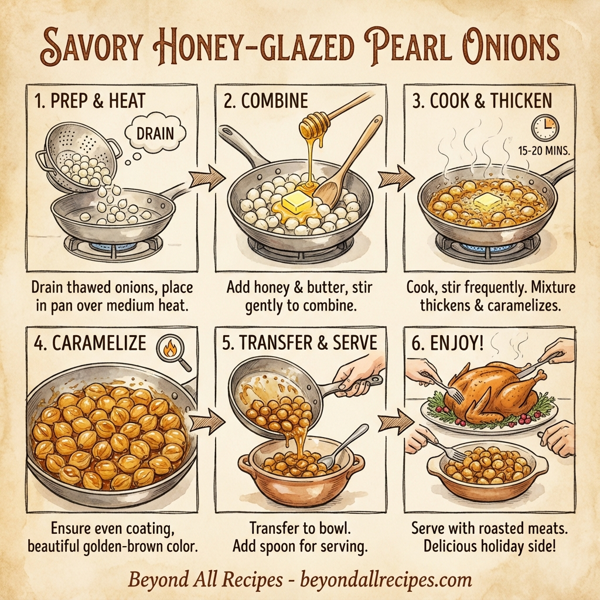 Savory Honey-Glazed Pearl Onions instructions