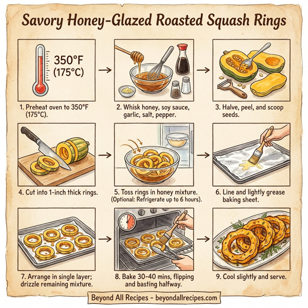 Savory Honey-Glazed Roasted Squash Rings instructions