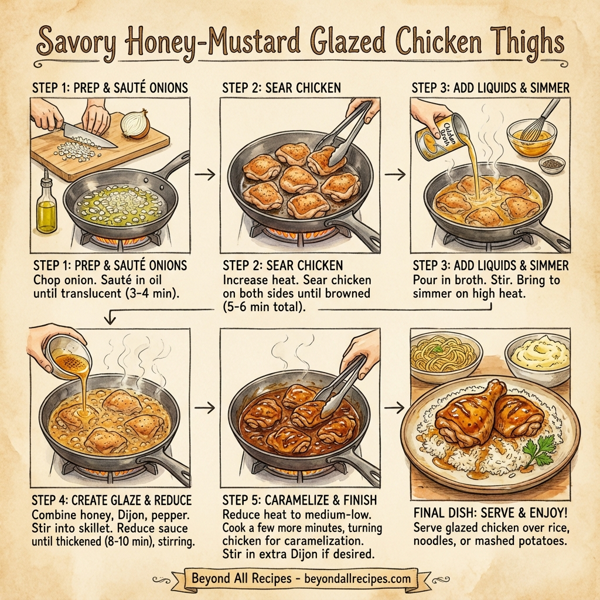 Savory Honey-Mustard Glazed Chicken Thighs instructions