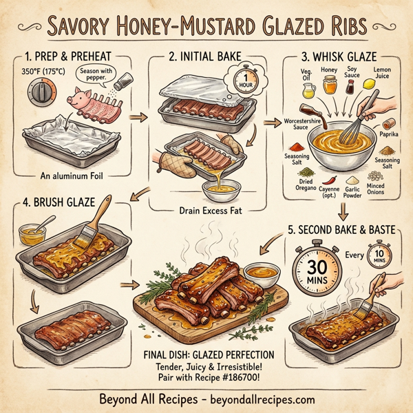 Savory Honey-Mustard Glazed Ribs instructions