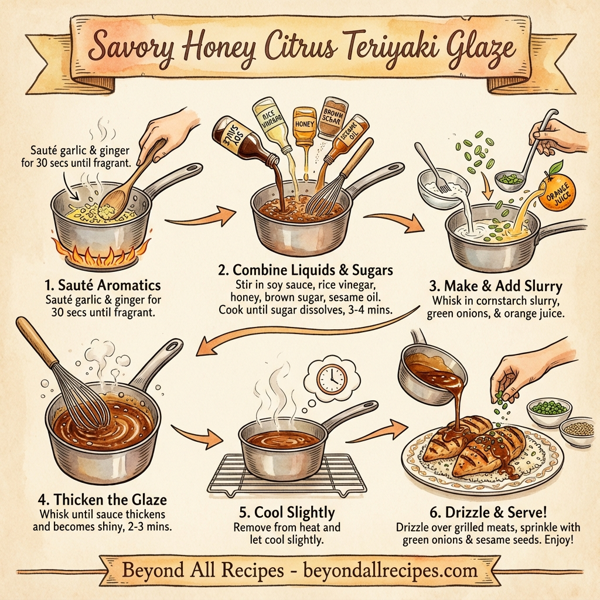 Savory Honey Citrus Teriyaki Glaze instructions