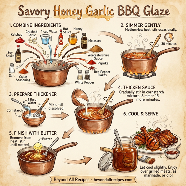 Savory Honey Garlic BBQ Glaze instructions