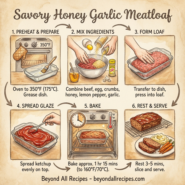 Savory Honey Garlic Meatloaf instructions