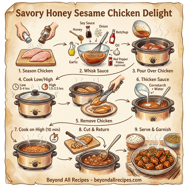 Savory Honey Sesame Chicken Delight instructions