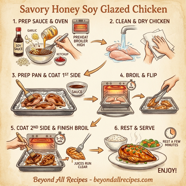 Savory Honey Soy Glazed Chicken instructions