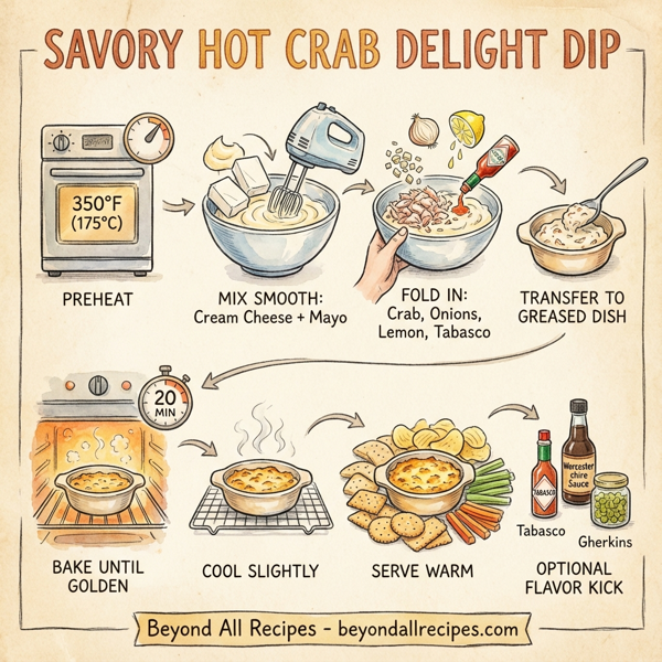 Savory Hot Crab Delight Dip instructions