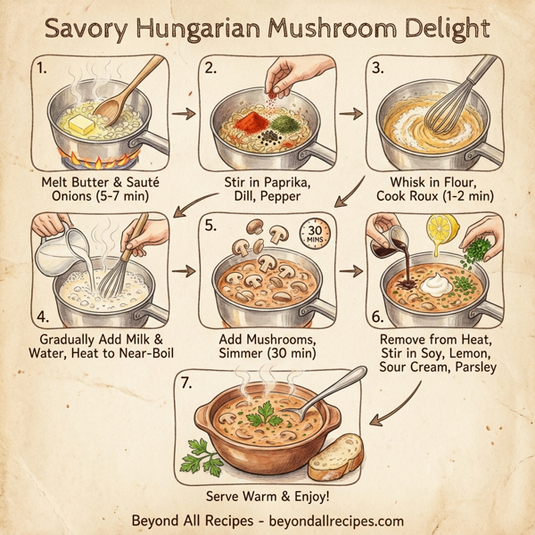 Savory Hungarian Mushroom Delight instructions