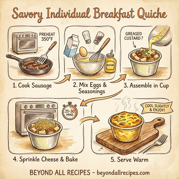 Savory Individual Breakfast Quiche instructions