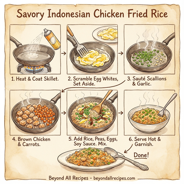 Savory Indonesian Chicken Fried Rice instructions