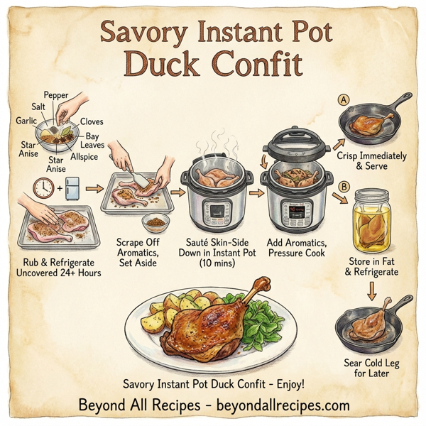 Savory Instant Pot Duck Confit instructions