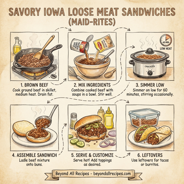 Savory Iowa Loose Meat Sandwiches instructions