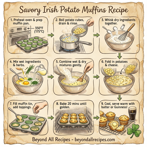 Savory Irish Potato Muffins instructions
