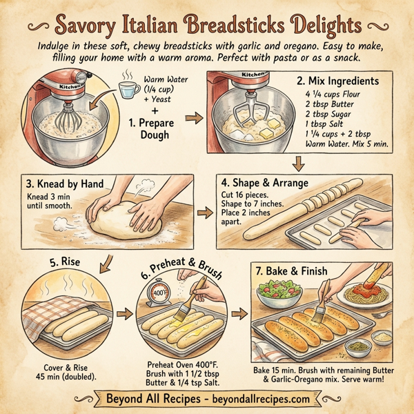 Savory Italian Breadsticks Delights instructions