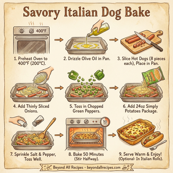 Savory Italian Dog Bake instructions