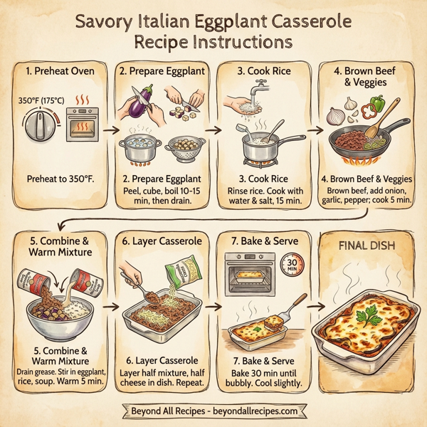 Savory Italian Eggplant Casserole instructions