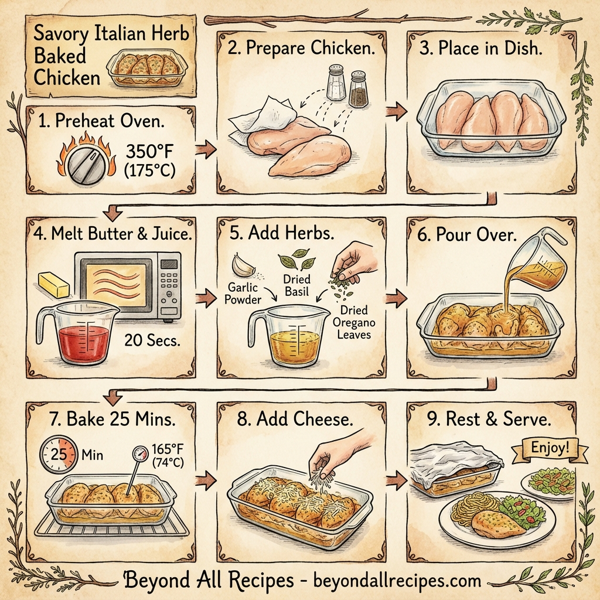 Savory Italian Herb Baked Chicken instructions