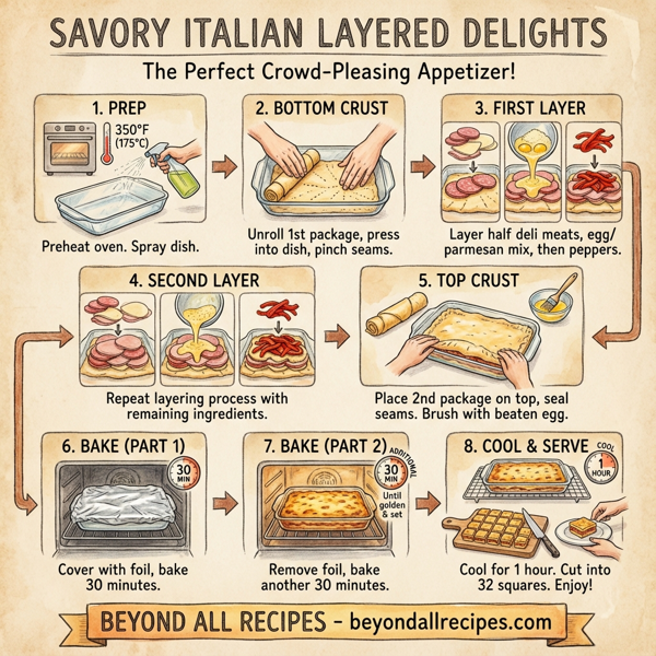 Savory Italian Layered Delights instructions