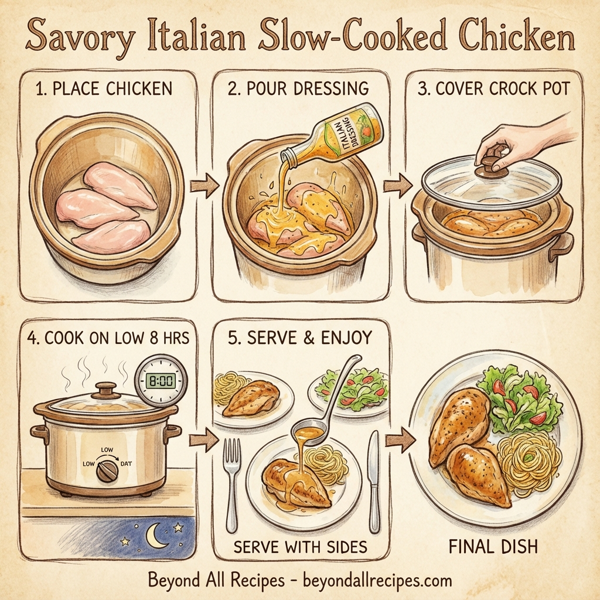 Savory Italian Slow-Cooked Chicken instructions