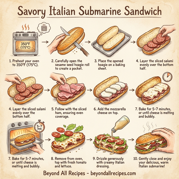 Savory Italian Submarine Sandwich instructions