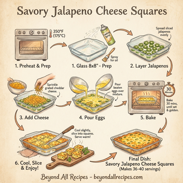 Savory Jalapeno Cheese Squares instructions