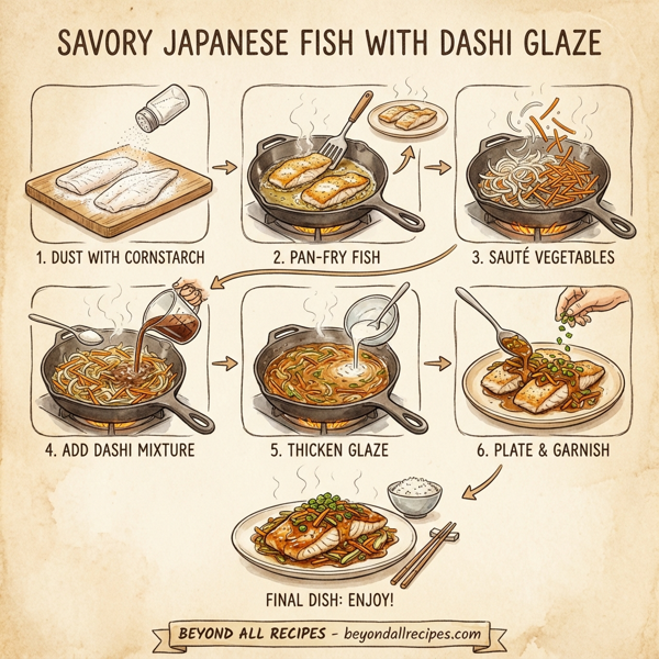 Savory Japanese Fish with Dashi Glaze instructions