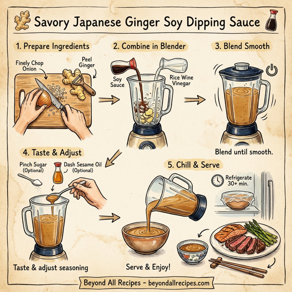 Savory Japanese Ginger Soy Dipping Sauce instructions