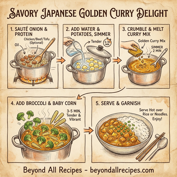 Savory Japanese Golden Curry Delight instructions