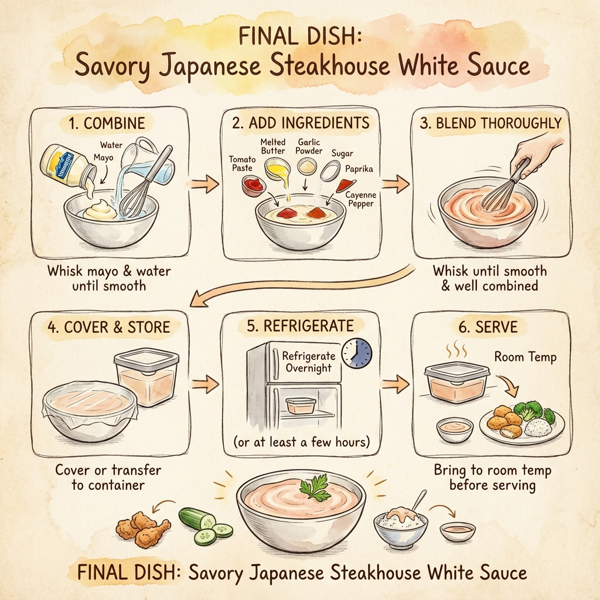 Savory Japanese Steakhouse White Sauce instructions