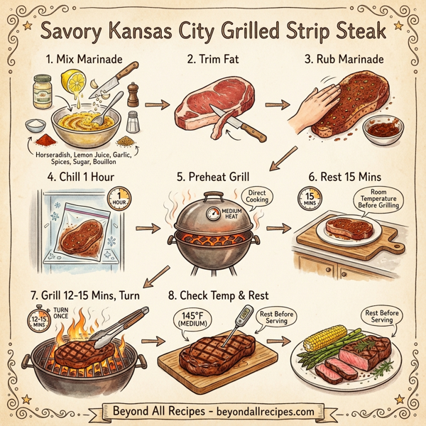 Savory Kansas City Grilled Strip Steak instructions