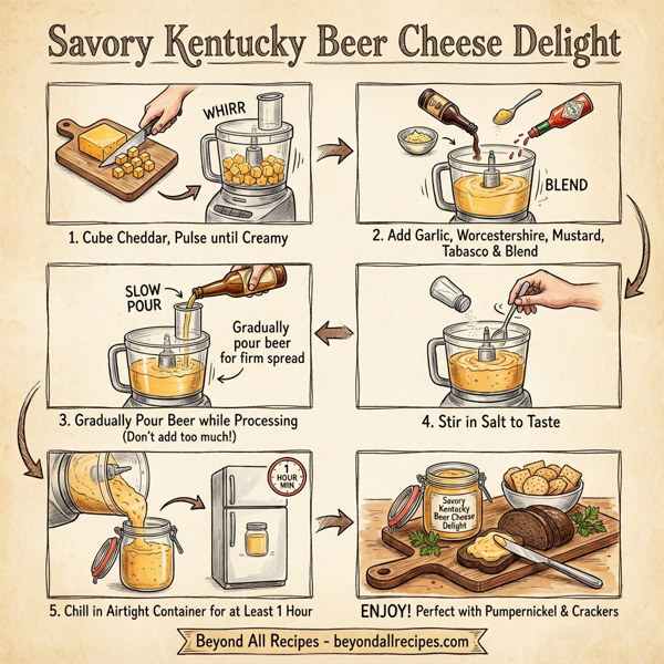 Savory Kentucky Beer Cheese Delight instructions