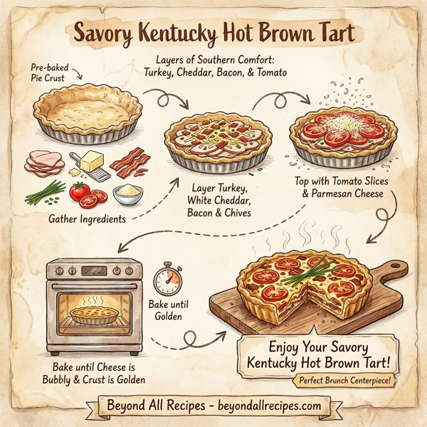 Savory Kentucky Hot Brown Tart instructions