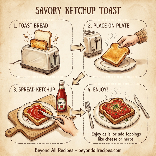 Savory Ketchup Toast instructions
