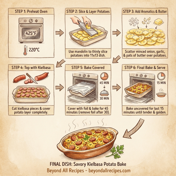 Savory Kielbasa Potato Bake instructions