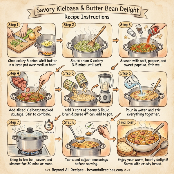 Savory Kielbasa & Butter Bean Delight instructions