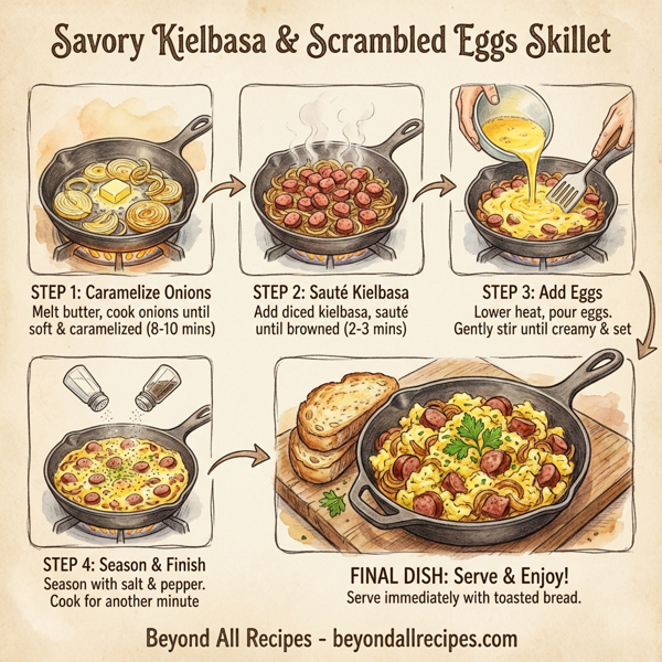 Savory Kielbasa & Scrambled Eggs Skillet instructions