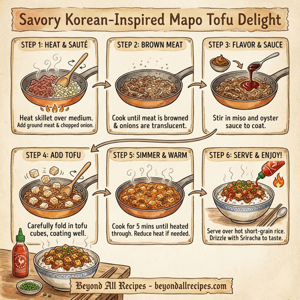 Savory Korean-Inspired Mapo Tofu Delight instructions