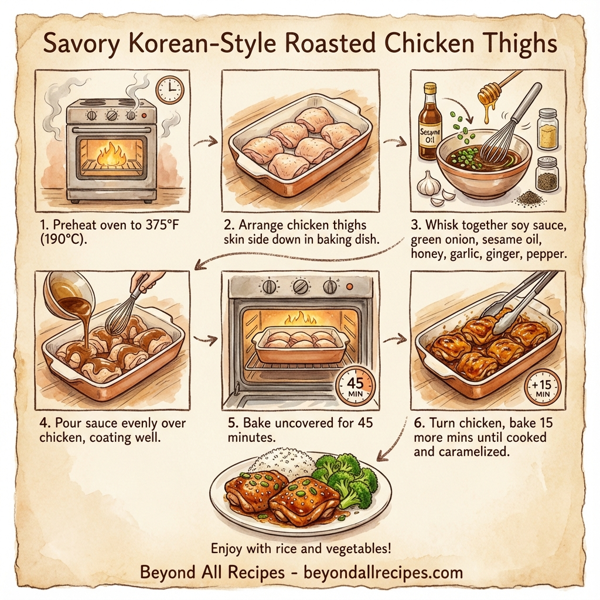 Savory Korean-Style Roasted Chicken Thighs instructions