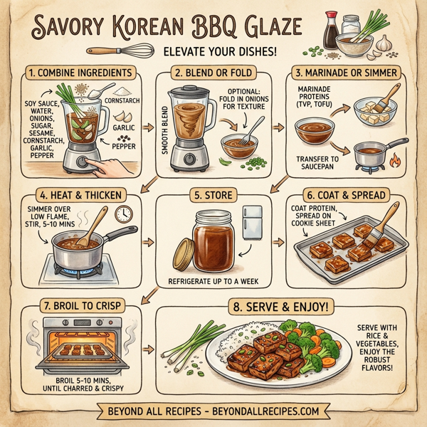 Savory Korean BBQ Glaze instructions