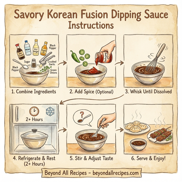 Savory Korean Fusion Dipping Sauce instructions