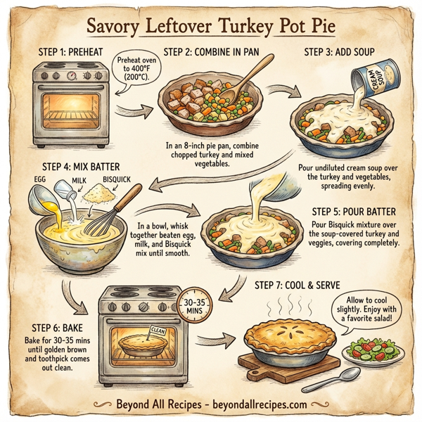 Savory Leftover Turkey Pot Pie instructions