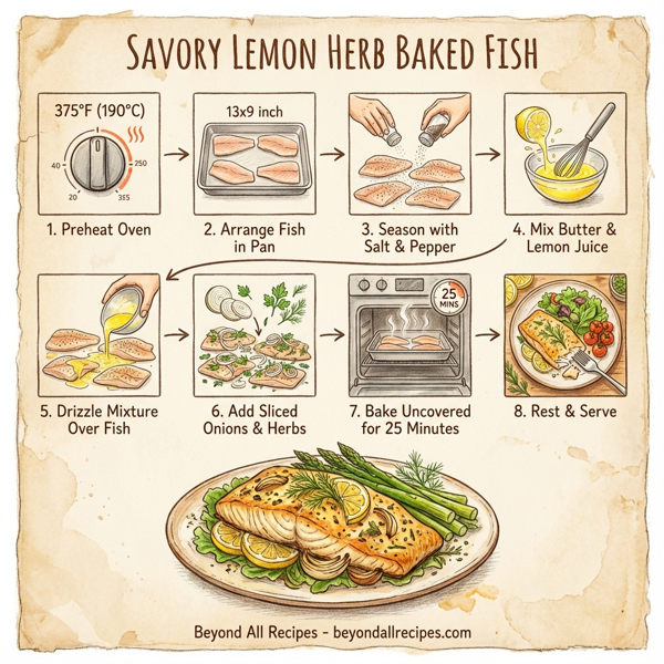 Savory Lemon Herb Baked Fish instructions